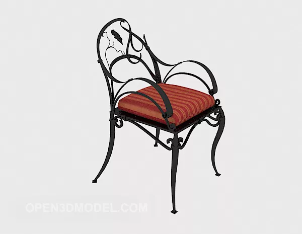 Plastic Seat With Holes Pattern 3d model