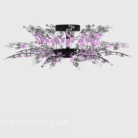 Iron Chandelier Lighting Magic 3d model