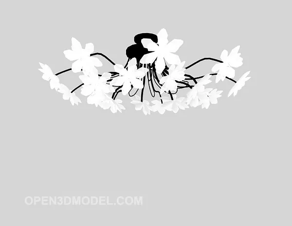 Iron Decorative Chandelier Lighting 3d model Iron Decorative Chandelier Lighting 3d model