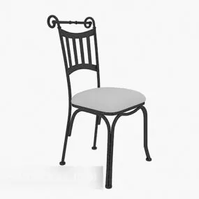 Iron Frame Home Chair 3d model