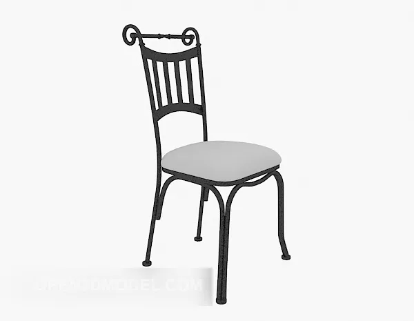 Iron Frame Home Chair 3d model Iron Frame Home Chair 3d model