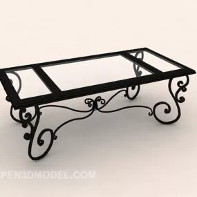 European Iron Coffee Table 3d model