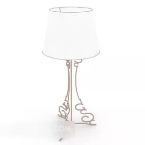 European Home White Lamp 3d model
