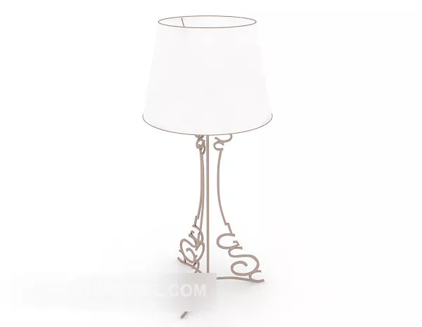European Home White Lamp 3d model European Home White Lamp 3d model
