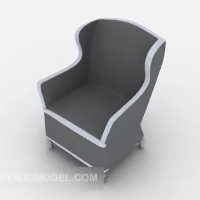 Jane Euro High-end Single Sofa 3d model