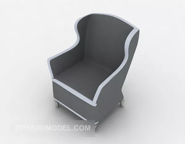 Jane Euro High-end Single Sofa 3d model Jane Euro High-end Single Sofa 3d model