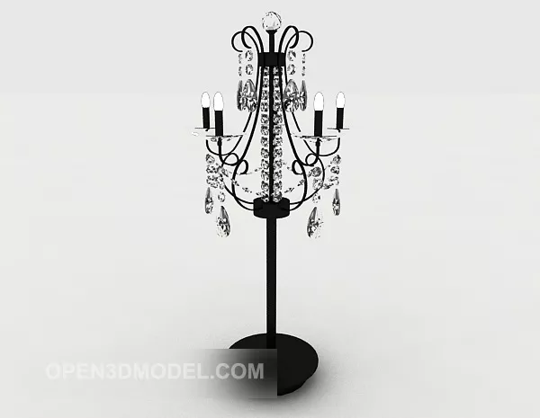 Vintage Crystal Floor Lamp 3d model Vintage Crystal Floor Lamp 3d model