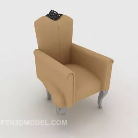 European Home Single Sofa 3d model