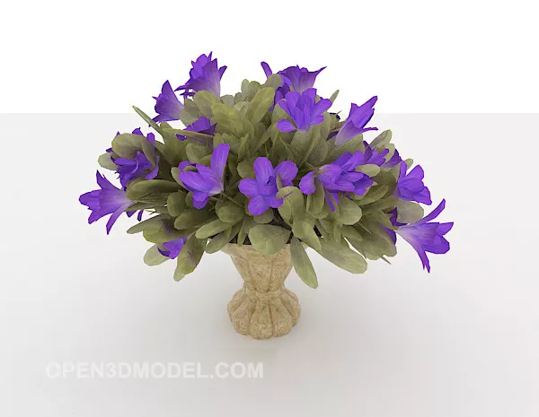 Home Flower Purple 3d model Home Flower Purple 3d model