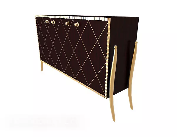 European Home Side Table 3d model European Home Side Table 3d model