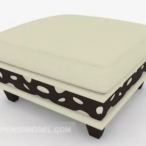 European Home Sofa Stool 3d model