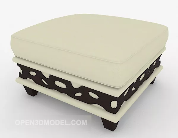 European Home Sofa Stool 3d model European Home Sofa Stool 3d model