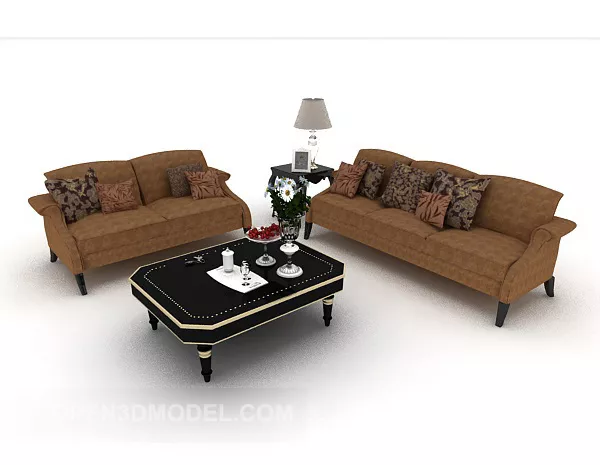 European Style Combination Sofa 3d model European Style Combination Sofa 3d model