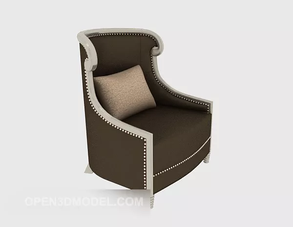Relaxing Single Sofa European Decor 3d model Relaxing Single Sofa European Decor 3d model