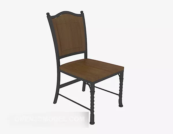 Antique Dining Chair European Decor 3d model Antique Dining Chair European Decor 3d model