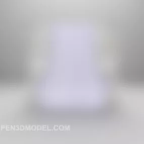 Two Layers Curtain European Style 3d model