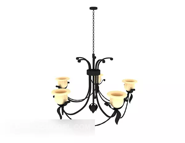 European Family Living Room Chandelier 3d model European Family Living Room Chandelier 3d model