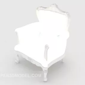 Western White Sofa 3d model