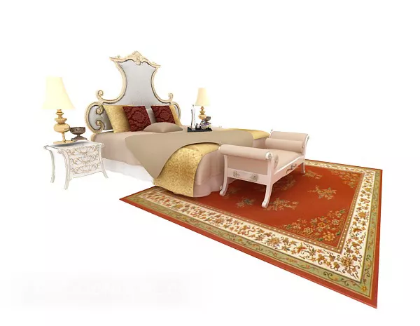 Square Carpet Modular 3d model