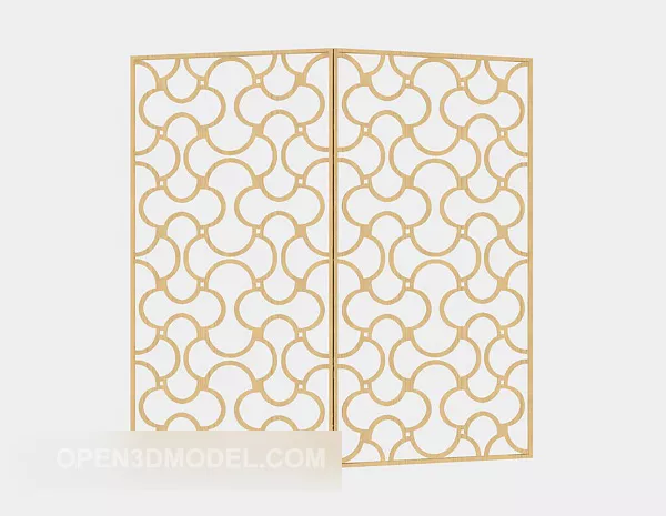 Screen Partition Square Pattern 3d model
