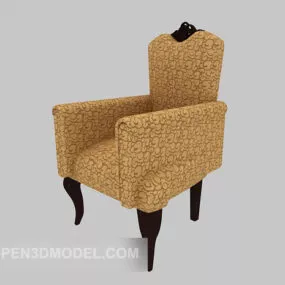European Home Vintage Single Sofa 3d model