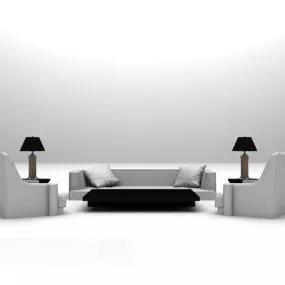Furniture Sofa Set 3d model
