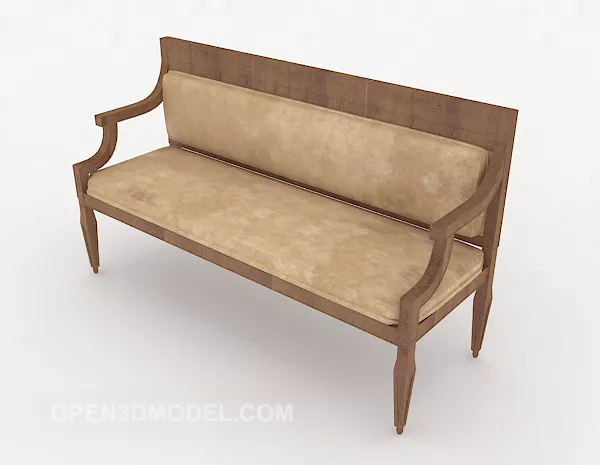Small Coffee Bench 3d model