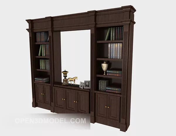 Thin Locker Wardrobe 3d model