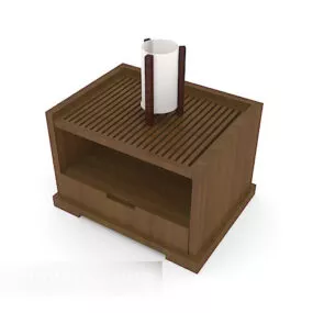 Japanese Wooden Cabinet 3d model