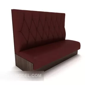 Bar High-back Sofa Decor 3d model