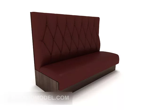 Bar High-back Sofa Decor 3d model Bar High-back Sofa Decor 3d model