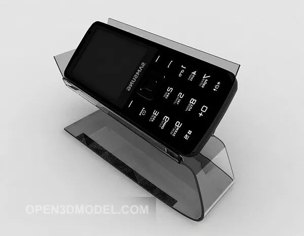 Wire Phone Old Style 3d model