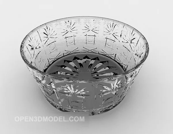 Glassware With Candles Decoration 3d model
