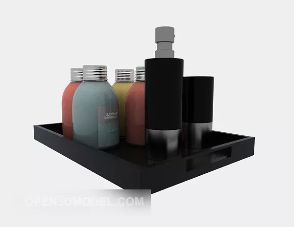 7up Soda Bottle 3d model