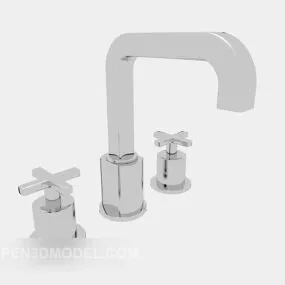 Inox Kitchen Tap 3d model