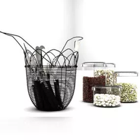 Home Kitchen Utensils Furniture 3d model