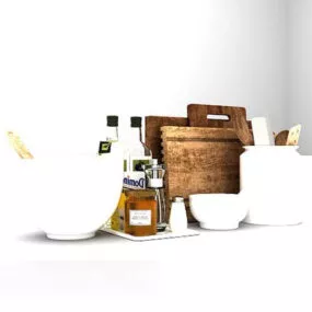 Ceramic Kitchen Utensils 3d model