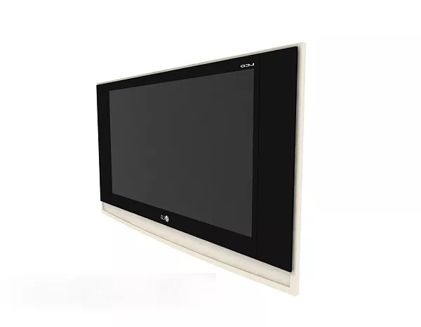 Office Lcd With Stand 3d model