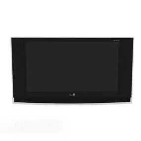 Lg Black Flat Tv 3d model