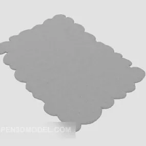 Lace Carpet Grey Color 3d model