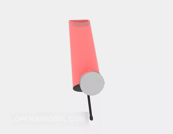 Lamp Red Shade 3d model Lamp Red Shade 3d model