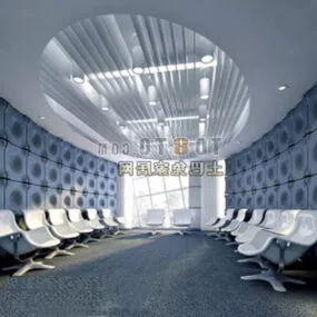 Waiting Hall Design Interior 3d model