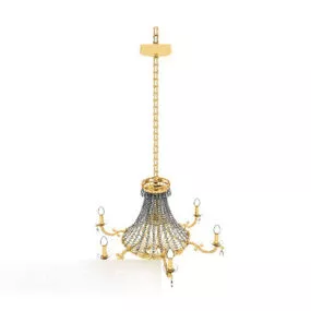 Large European Chandelier 3d model