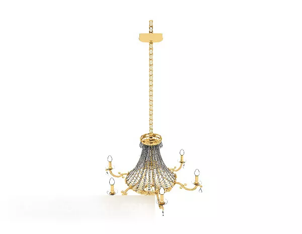 Large European Chandelier 3d model Large European Chandelier 3d model