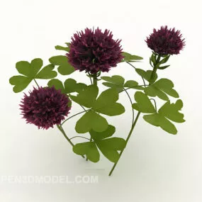 Large Flower Plant 3d model