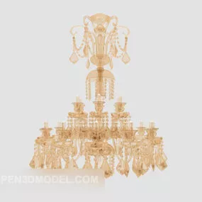 Large Fine Chandelier Classic 3d model