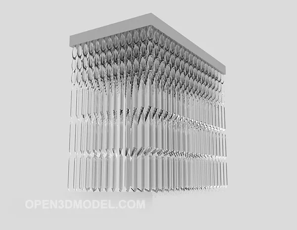 Large Crystal Chandelier 3d model Large Crystal Chandelier 3d model