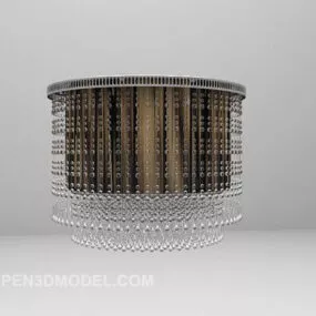 Large Glass Chandelier Lighting 3d model