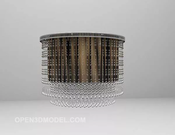 Large Glass Chandelier Lighting 3d model Large Glass Chandelier Lighting 3d model