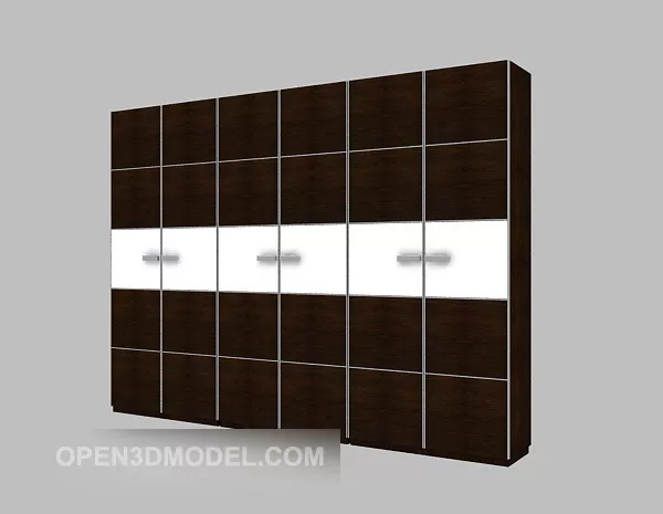 Large Hand-pulled Wardrobe 3d model Large Hand-pulled Wardrobe 3d model
